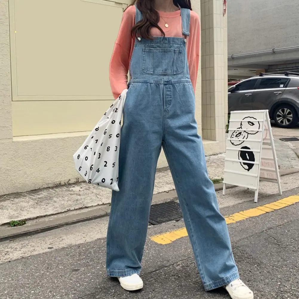 Women Cotton Blend Jumpsuit Fashionable Women Overalls Women's Wide-leg Denim Bib Overalls with Adjustable Straps for Spring
Women Cotton Blend Jumpsuit Fashionable Women Overalls Women's Wide-leg Denim Bib Overalls with Adjustable Straps for Spring