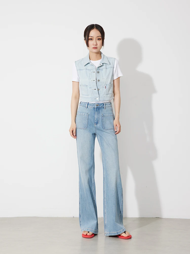 High Waist Straight Leg Jeans Double Pocket Distressed RB0750 Spring New Arrivals Women's Premium Denim Cotton Button Fly
High Waist Straight Leg Jeans Double Pocket Distressed RB0750 Spring New Arrivals Women's Premium Denim Cotton Button Fly