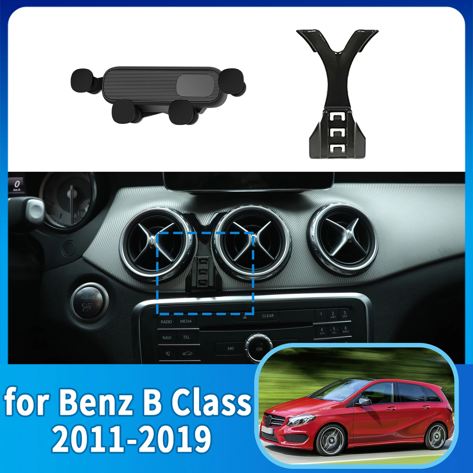 GPS Bracket Car Mobile Phone Holder for Mercedes Benz B Class W246 GLA CLA 2011~2019 Navigation Stand Auto Accessories
GPS Bracket Car Mobile Phone Holder for Mercedes Benz B Class W246 GLA CLA 2011~2019 Navigation Stand Auto Accessories