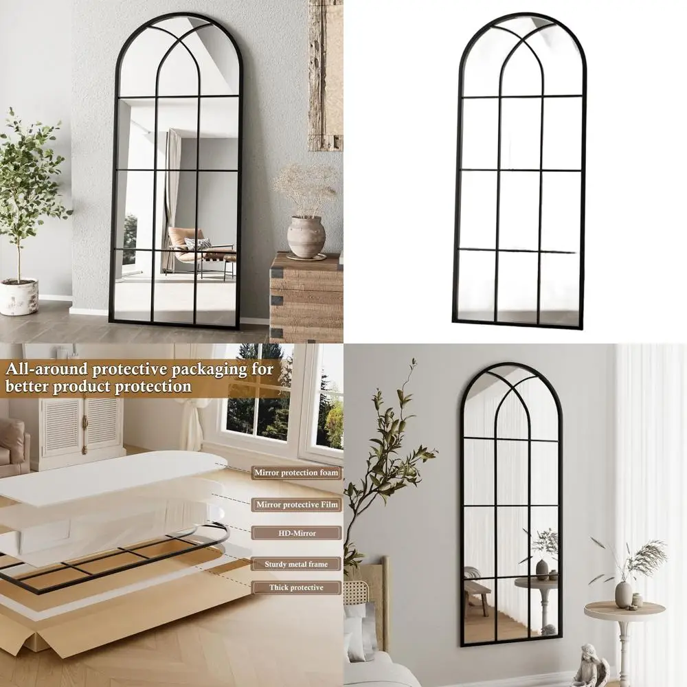 Большое арочное настенное зеркало 56x22, дизайн в стиле оконной стеклопакетной конструкции, черная рама, отдельно стоящее, для гостиной
Большое арочное настенное зеркало 56x22, дизайн в стиле оконной стеклопакетной конструкции, черная рама, отдельно стоящее, для гостиной