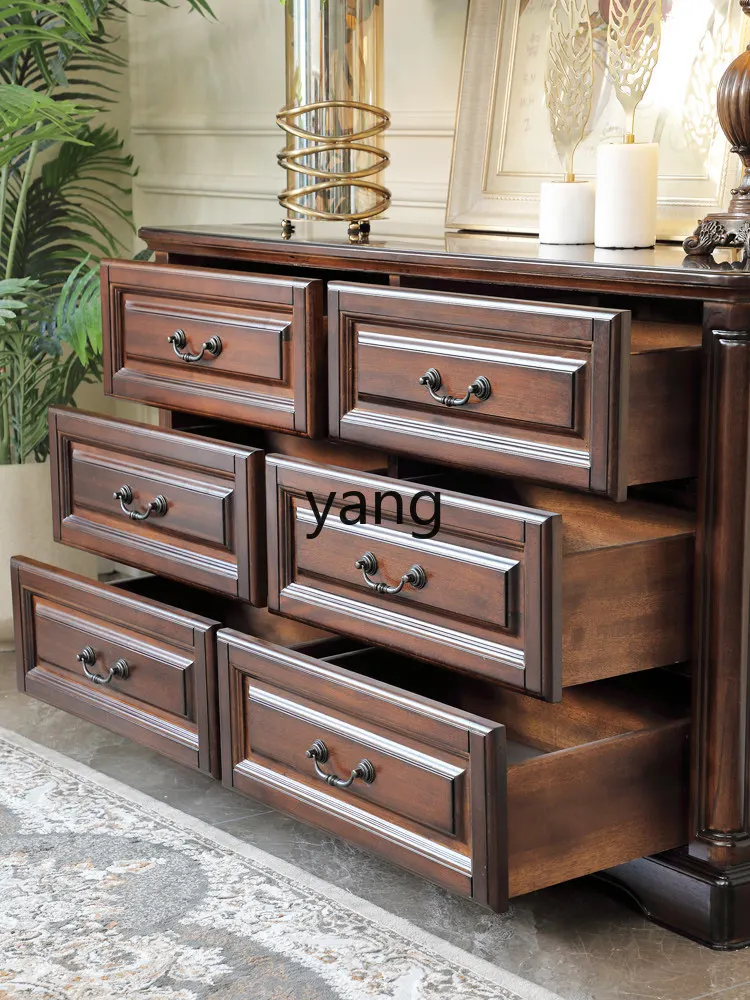 LH solid wood six-bucket hallway cabinet living room against the wall retro decoration bedroom storage
LH solid wood six-bucket hallway cabinet living room against the wall retro decoration bedroom storage