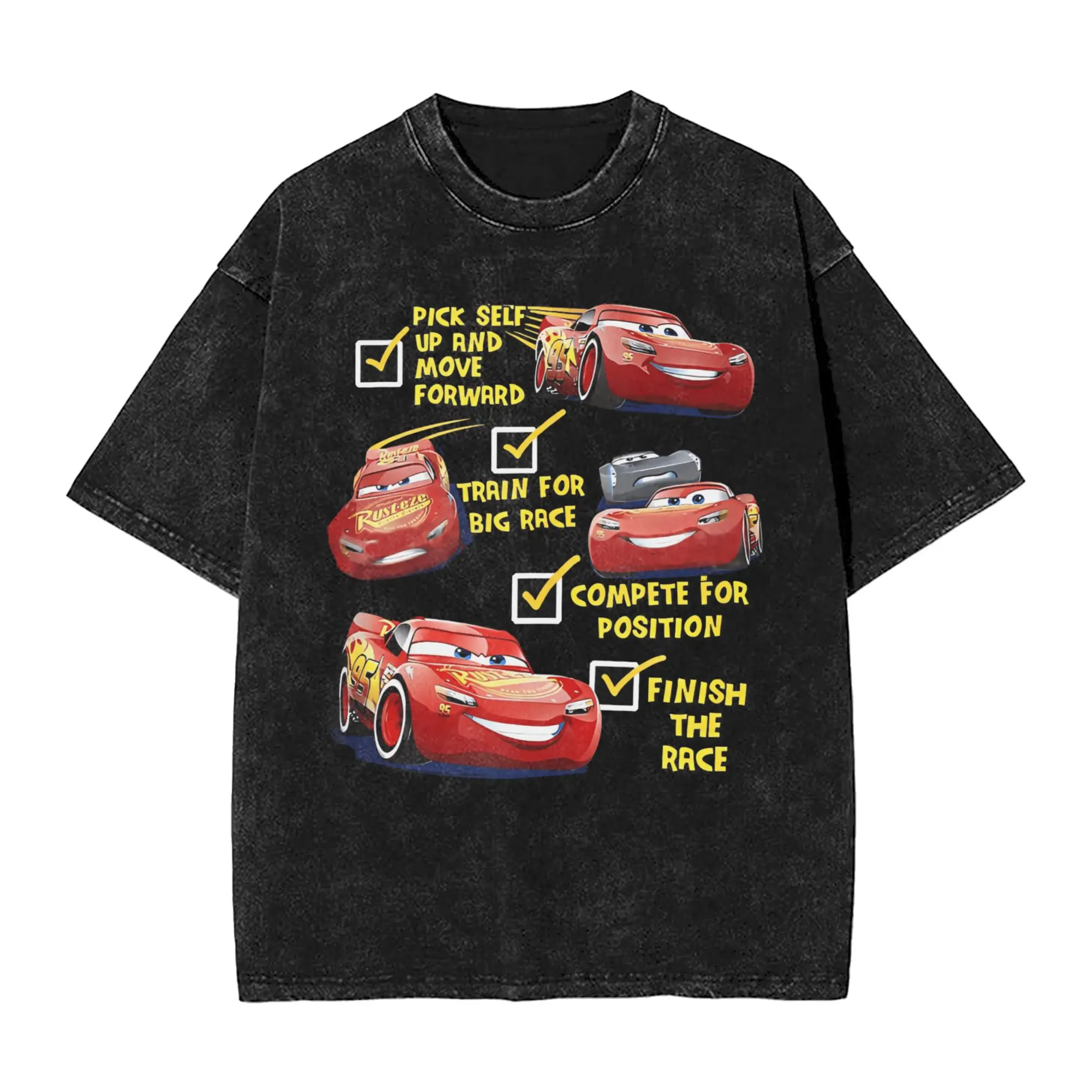 Streetwear Washed T Shirt Lightning McQueen How To Win Cotton T-Shirts Novelty Tee Shirt for Man Summer Aesthetic Casual Clothes
Streetwear Washed T Shirt Lightning McQueen How To Win Cotton T-Shirts Novelty Tee Shirt for Man Summer Aesthetic Casual Clothes