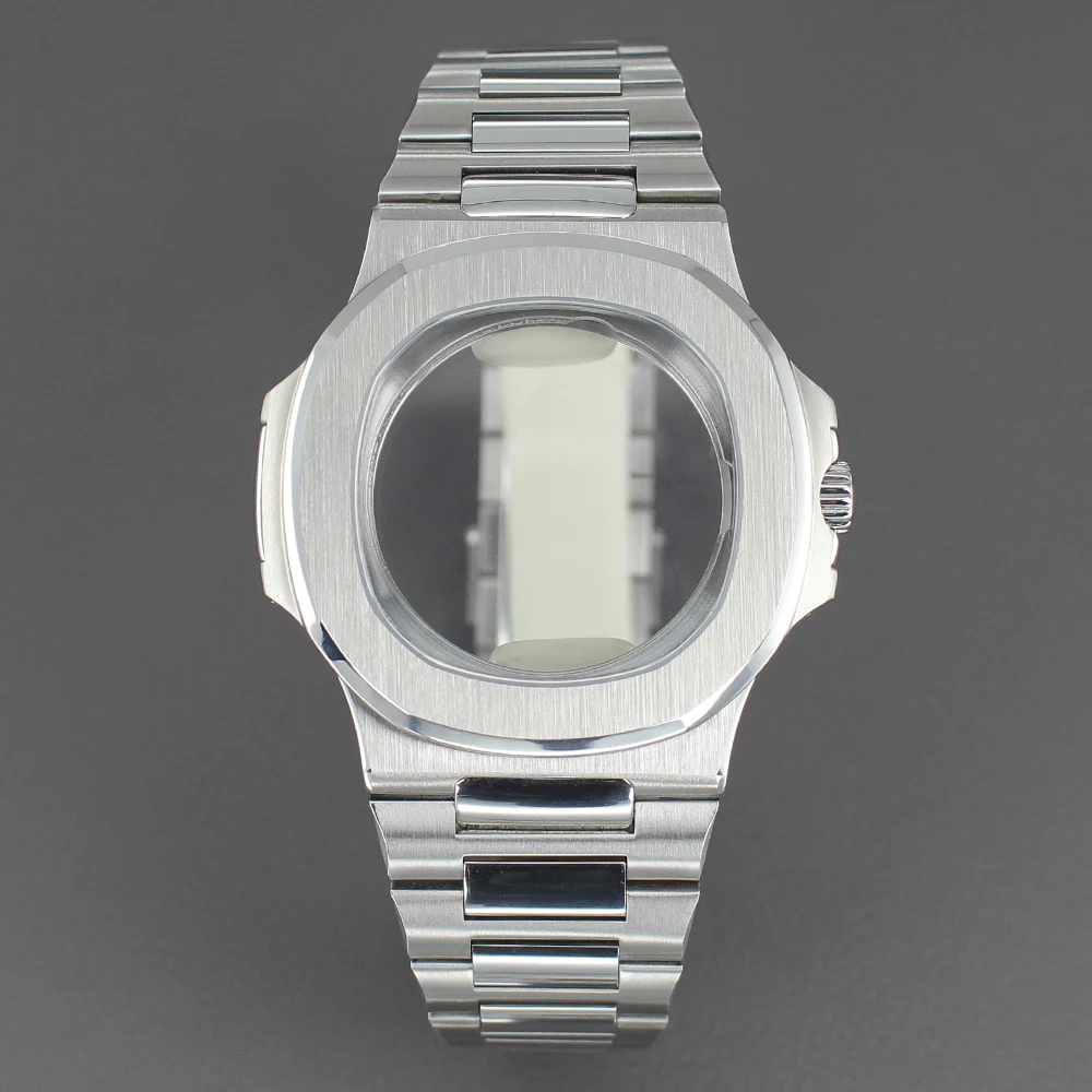 Silver ultra thin 43mm Watch Case Sapphire Crystal Waterproof For Mod Nautilus Miyota 9015 Movement 30mm Dial Watch Accessories
Silver ultra thin 43mm Watch Case Sapphire Crystal Waterproof For Mod Nautilus Miyota 9015 Movement 30mm Dial Watch Accessories