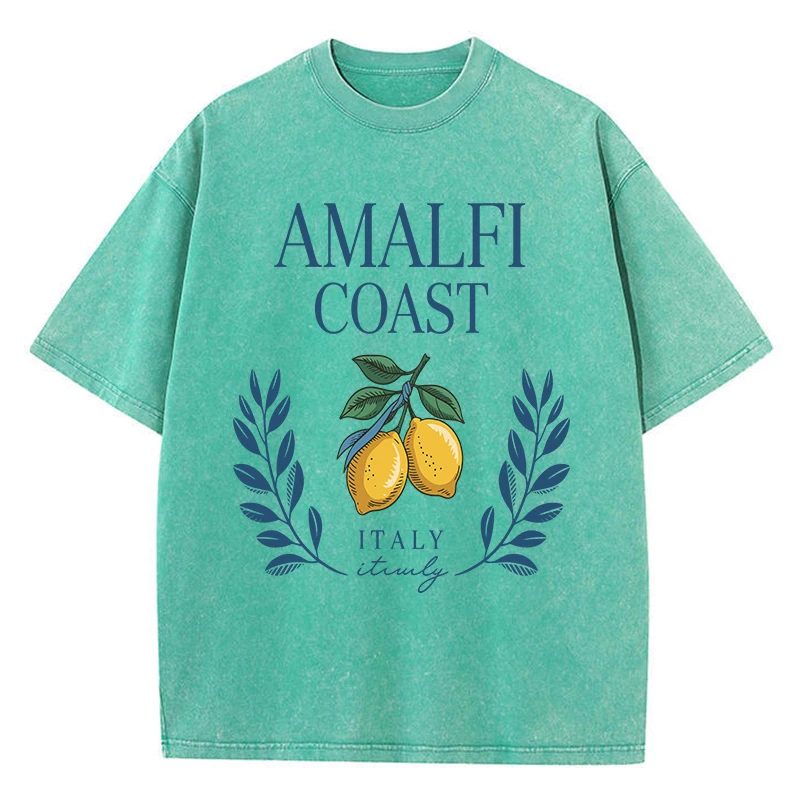 Amalfi Coast Lemon из Италии, стираная футболка с принтами, женские хлопковые топы большого размера, повседневная футболка с круглым вырезом, потертая футболка, летняя одежда
Amalfi Coast Lemon из Италии, стираная футболка с принтами, женские хлопковые топы большого размера, повседневная футболка с круглым вырезом, потертая футболка, летняя одежда