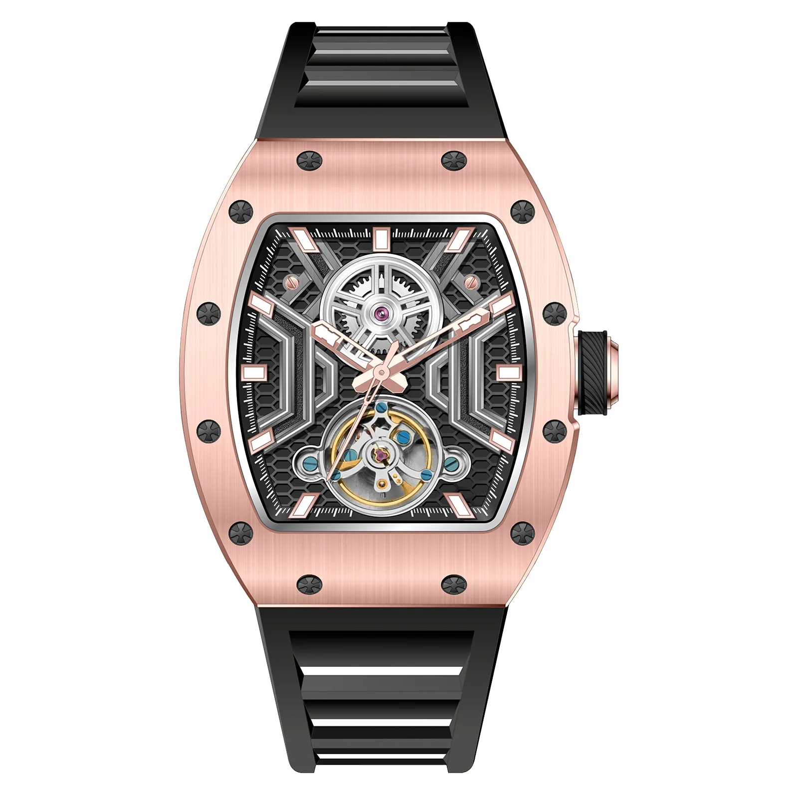 DG Tourbillon Automatic Top Brand New Mechanical Watch 50M Waterproof Business Stainless Sport Wrist Watch Clock
DG Tourbillon Automatic Top Brand New Mechanical Watch 50M Waterproof Business Stainless Sport Wrist Watch Clock