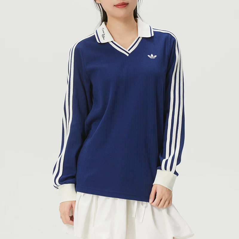 Adidas (Adidas) Trefoil T-Shirt Women's Sportswear Fashionable Polo Shirt Comfortable Breathable Fashionable Long-Sleeved Pullover Ky5732
Adidas (Adidas) Trefoil T-Shirt Women's Sportswear Fashionable Polo Shirt Comfortable Breathable Fashionable Long-Sleeved Pullover Ky5732