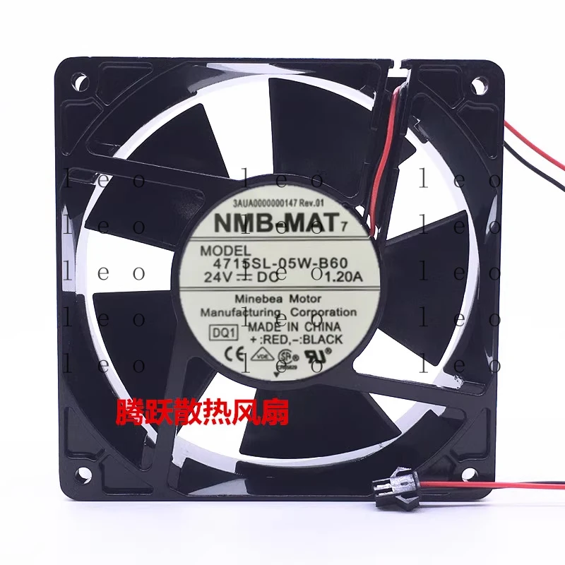 1PCS NMB-MAT 4715SL-05W-B60 DC 24V 1.2A 12cm Aluminium Frame Cooling Fan
1PCS NMB-MAT 4715SL-05W-B60 DC 24V 1.2A 12cm Aluminium Frame Cooling Fan