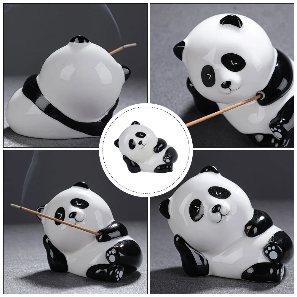 Panda Censer Ceramic Incense Stick Home Accessories Holder Burner Decor Temple Ornament
Panda Censer Ceramic Incense Stick Home Accessories Holder Burner Decor Temple Ornament
