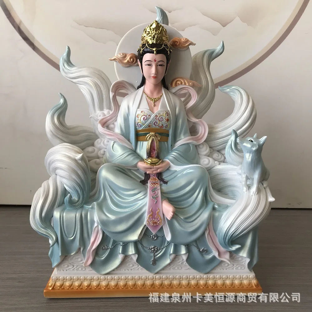 DSA painted wide-body nine-tailed fox statue home living room, dedicated to nine girls, female fox statue, desktop Buddha
DSA painted wide-body nine-tailed fox statue home living room, dedicated to nine girls, female fox statue, desktop Buddha