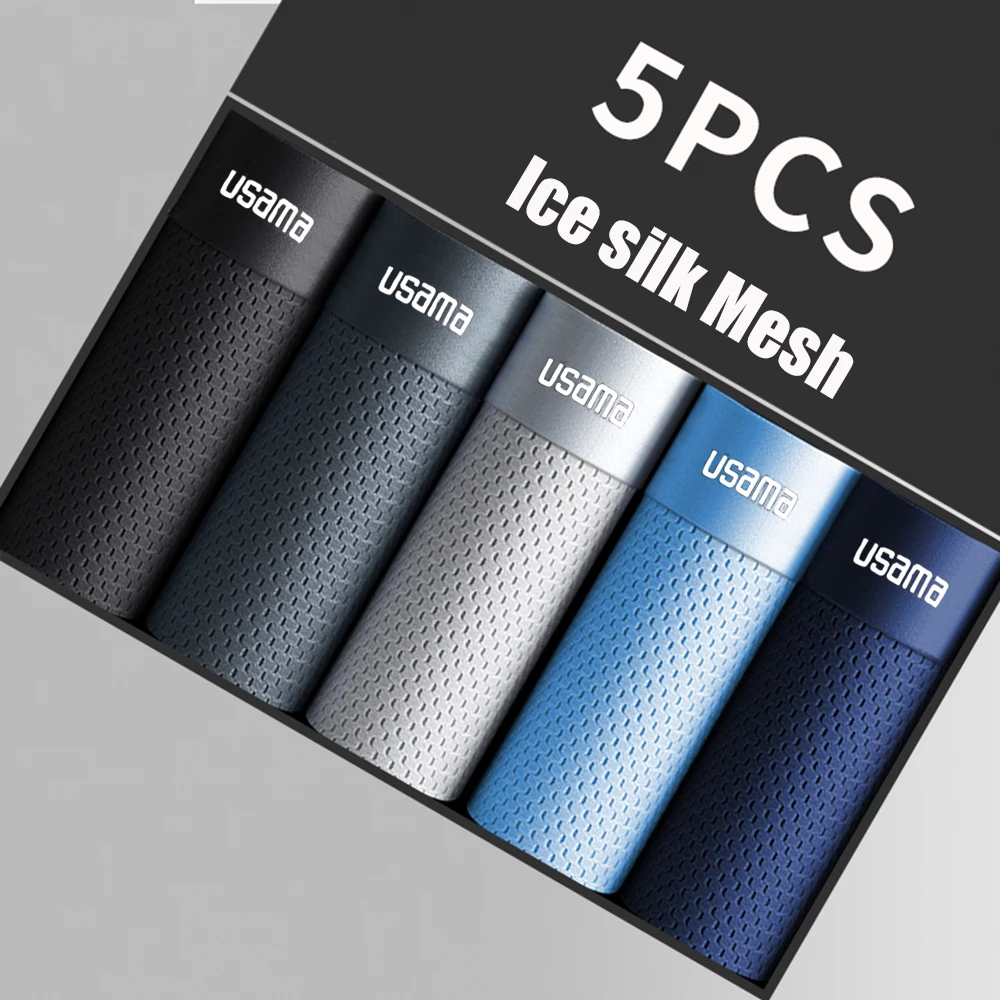 5pcs Men's Boxer Shorts Ice Silk Underwear Plus Size Underpants Cool Breathable Sexy Slim Panties Mesh Lingerie Wholesale Lots
5pcs Men's Boxer Shorts Ice Silk Underwear Plus Size Underpants Cool Breathable Sexy Slim Panties Mesh Lingerie Wholesale Lots