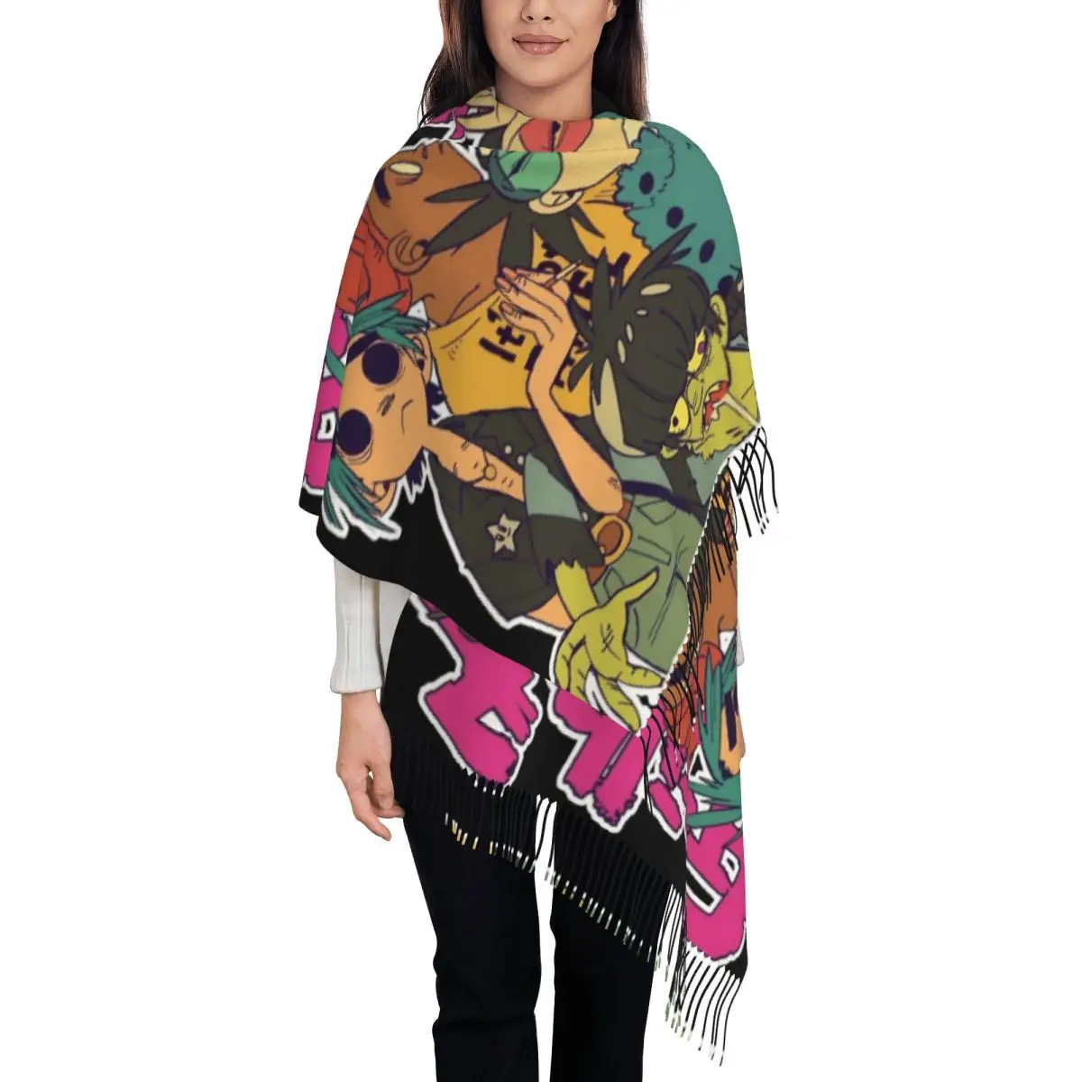 Gorillaz панк шаль для женщин теплый длинный мягкий шарф рок пашмины шаль шарфы
Gorillaz панк шаль для женщин теплый длинный мягкий шарф рок пашмины шаль шарфы