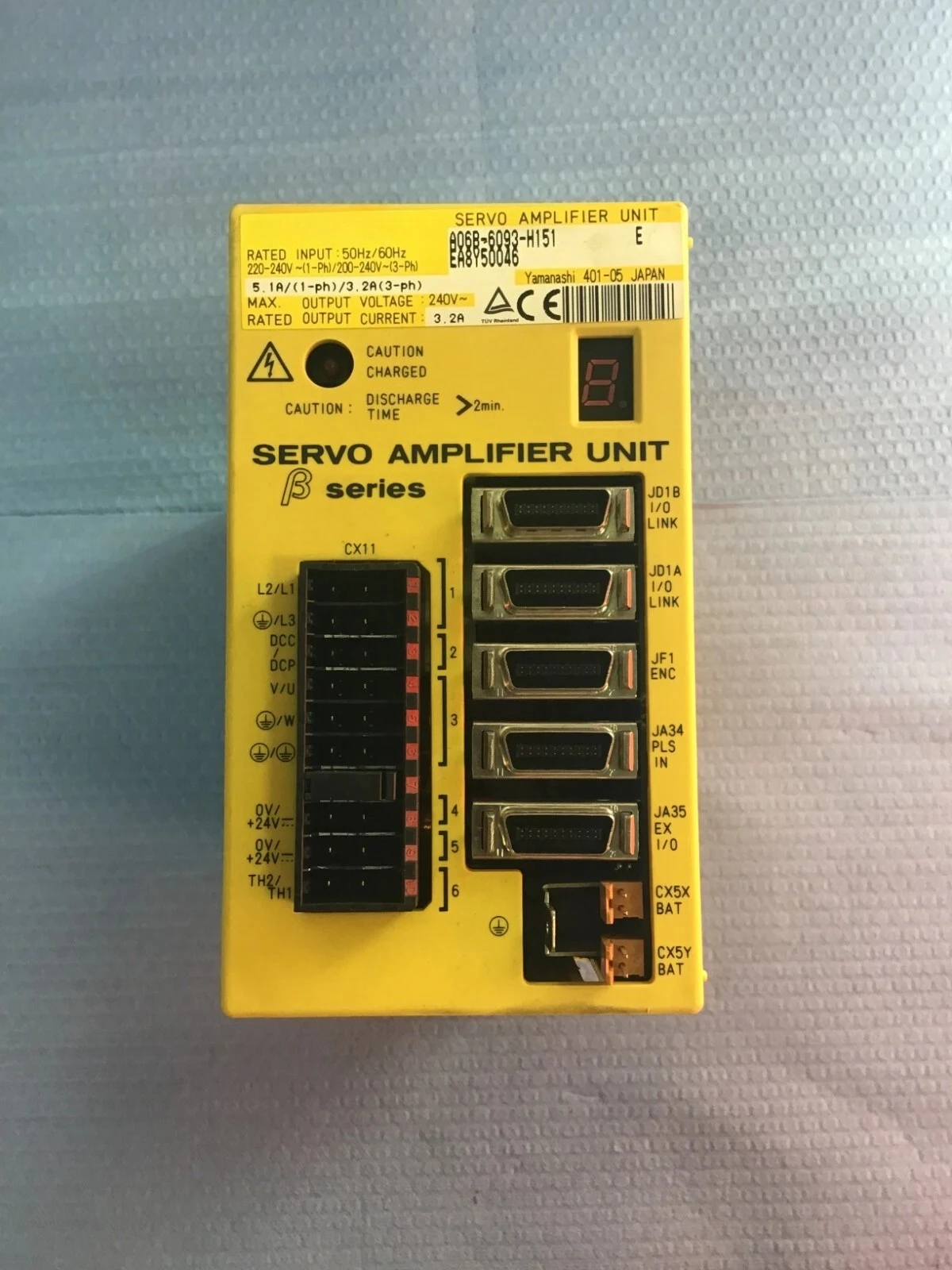 Used A06B-6093-H151 A06B-6093-H152 For FANUC A06B-6093-H151 Servo Drive Servo Amplifier
Used A06B-6093-H151 A06B-6093-H152 For FANUC A06B-6093-H151 Servo Drive Servo Amplifier
