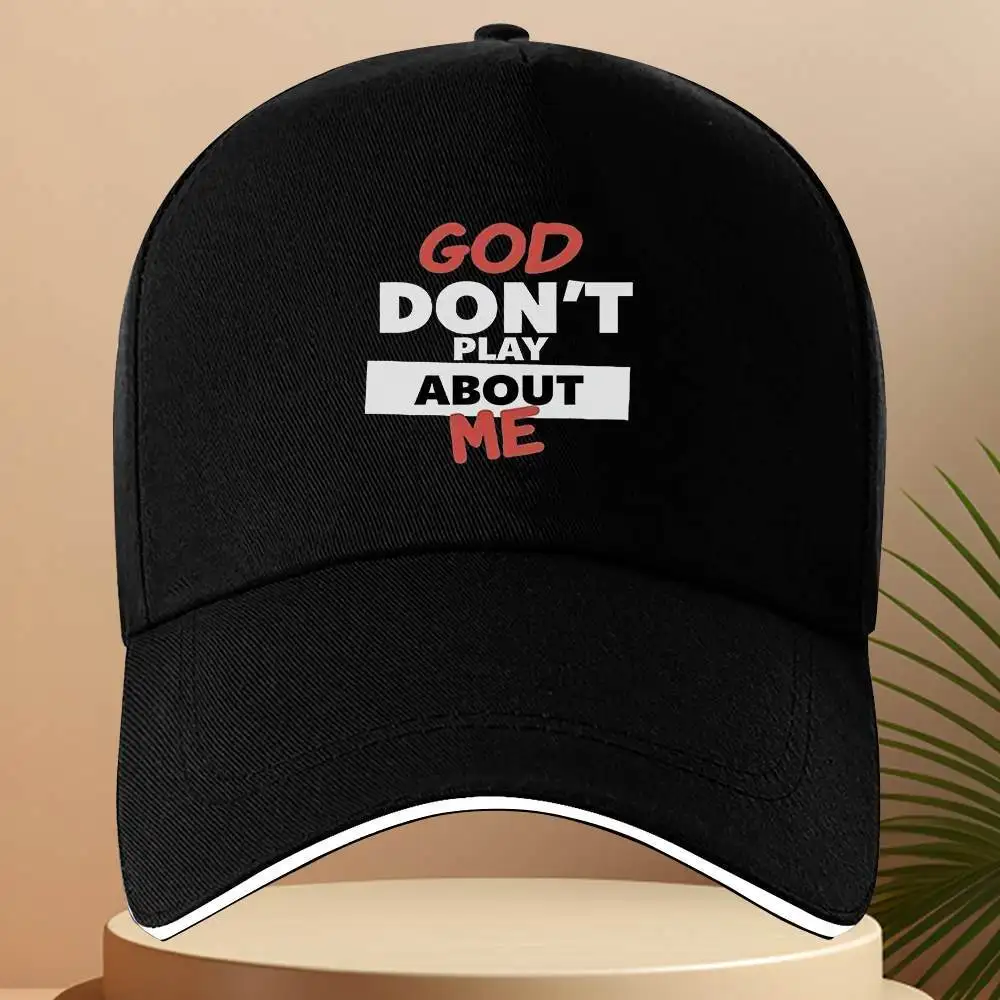 1pc "GOD DON'T PLAY ABOUT ME" Text, Very Suitable for Fitness, Running, Baseball Cap
1pc "GOD DON'T PLAY ABOUT ME" Text, Very Suitable for Fitness, Running, Baseball Cap
