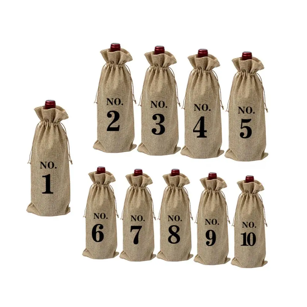 10 Pcs Anniversary Party Bottle Bag European Style Travel Drawstring Wine Bags Cup
10 Pcs Anniversary Party Bottle Bag European Style Travel Drawstring Wine Bags Cup