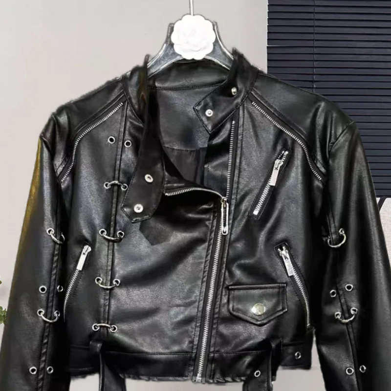 Motorcycle Lapel Zipper Short Loose Fit Versatile Jacket For Petite Sizes
Motorcycle Lapel Zipper Short Loose Fit Versatile Jacket For Petite Sizes