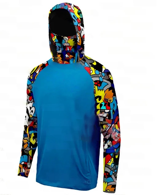 Men's Long Sleeve Hooded Fishing Shirt with Face Mask Hiking Sportswear Quick Dry Breathable
Men's Long Sleeve Hooded Fishing Shirt with Face Mask Hiking Sportswear Quick Dry Breathable