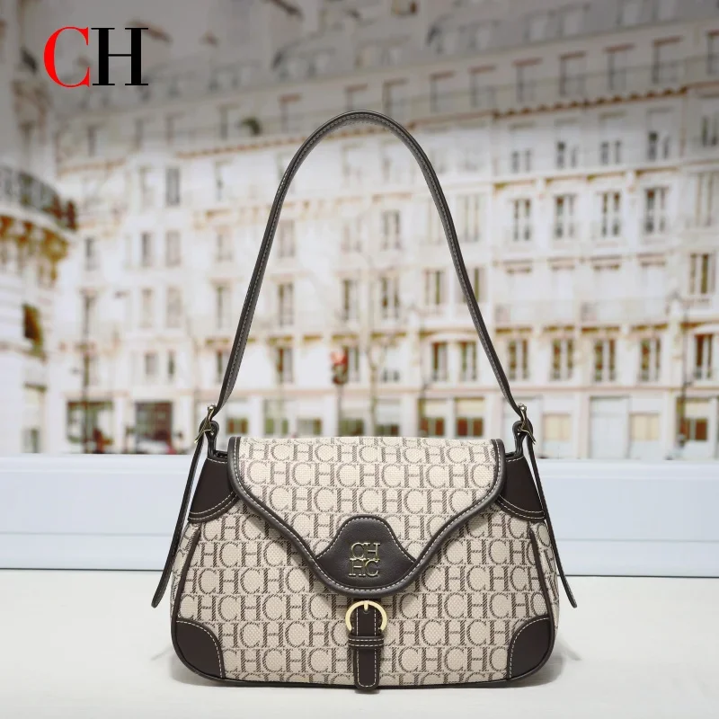 CH Women Shoulder Bag Vintage Saddle Crossbody Bag Luxury Designer Handbags Fashion PU Leather Underarm Bag
CH Women Shoulder Bag Vintage Saddle Crossbody Bag Luxury Designer Handbags Fashion PU Leather Underarm Bag