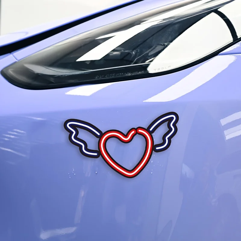 1 шт. модная неоновая наклейка с крылатым сердечком, романтическая атмосфера, подходит для автомобиля, ноутбука и украшения подарка на День святого Валентина
1 шт. модная неоновая наклейка с крылатым сердечком, романтическая атмосфера, подходит для автомобиля, ноутбука и украшения подарка на День святого Валентина
