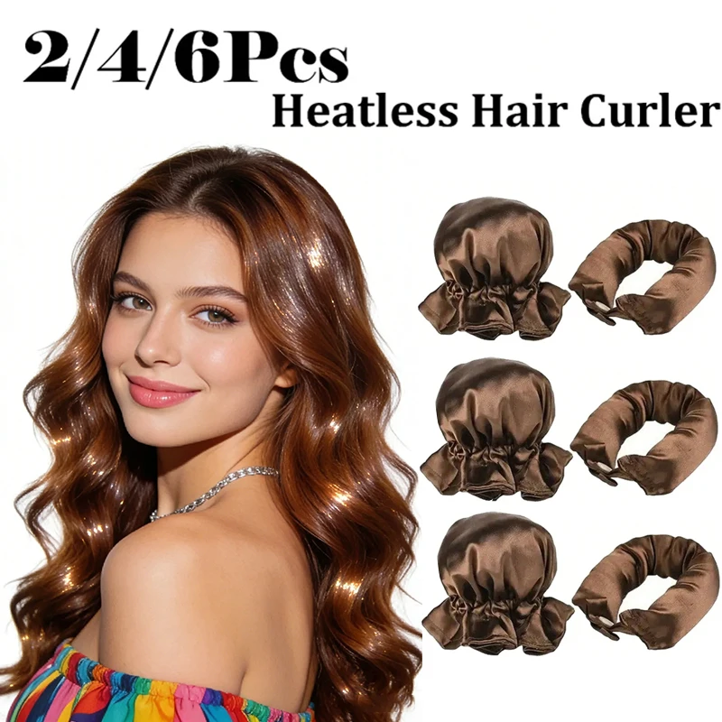 2/4/6pcs Heatless Hair Rollers Set with Satin Caps No Heat Curling Rod Heatless Curls Sleeping Curl Bar Wave Hair Styling Tools
2/4/6pcs Heatless Hair Rollers Set with Satin Caps No Heat Curling Rod Heatless Curls Sleeping Curl Bar Wave Hair Styling Tools