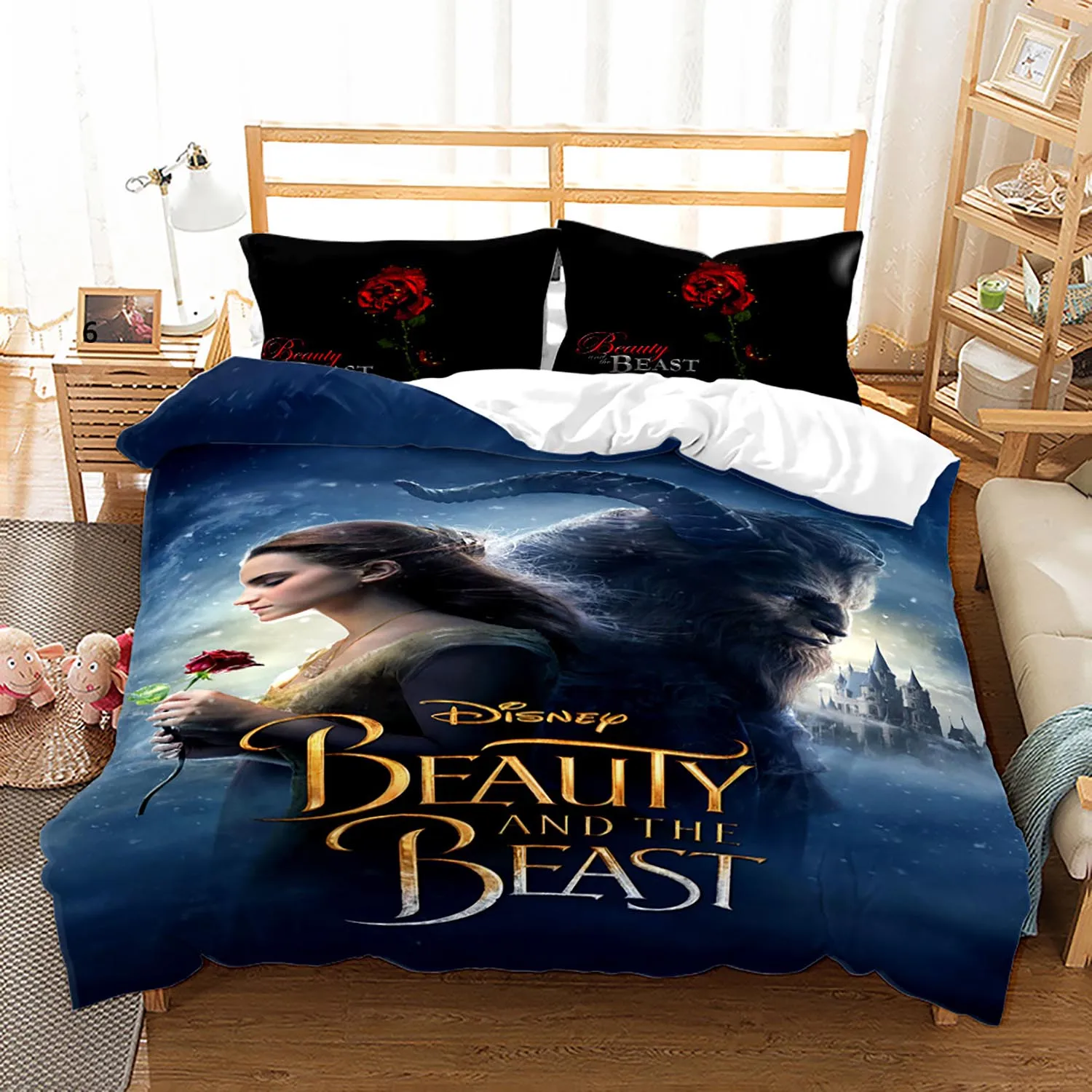 Disney Beauty and the Beast Duvet Cover Pillow Cover Cartoon Print comforter sets, home bedding set kids gifts custom size
Disney Beauty and the Beast Duvet Cover Pillow Cover Cartoon Print comforter sets, home bedding set kids gifts custom size