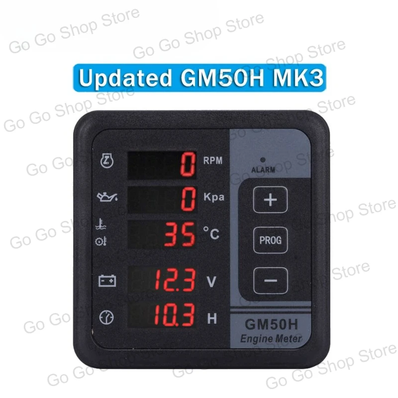 GM50H двигатель с цифровым дисплеем, многофункциональное напряжение, частота, температура воды, давление масла, тахометр, дизельный генератор
GM50H двигатель с цифровым дисплеем, многофункциональное напряжение, частота, температура воды, давление масла, тахометр, дизельный генератор