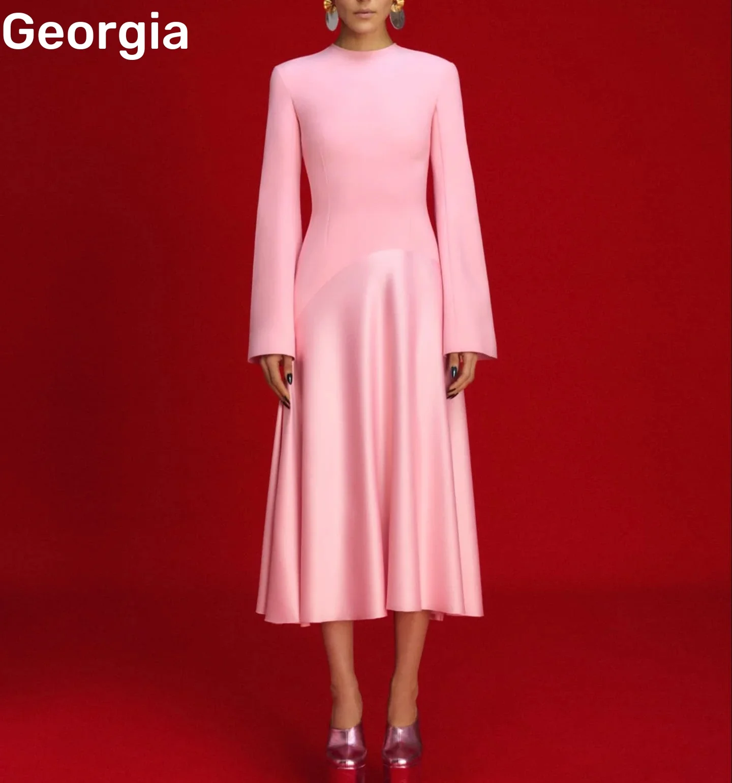 Customized فساتين سهرة A-Line Scoop Neckline Tea-Length Prom Dresses Ruffle Zipper Up Long Sleeves Elegant And Pretty Women'S
Customized فساتين سهرة A-Line Scoop Neckline Tea-Length Prom Dresses Ruffle Zipper Up Long Sleeves Elegant And Pretty Women'S