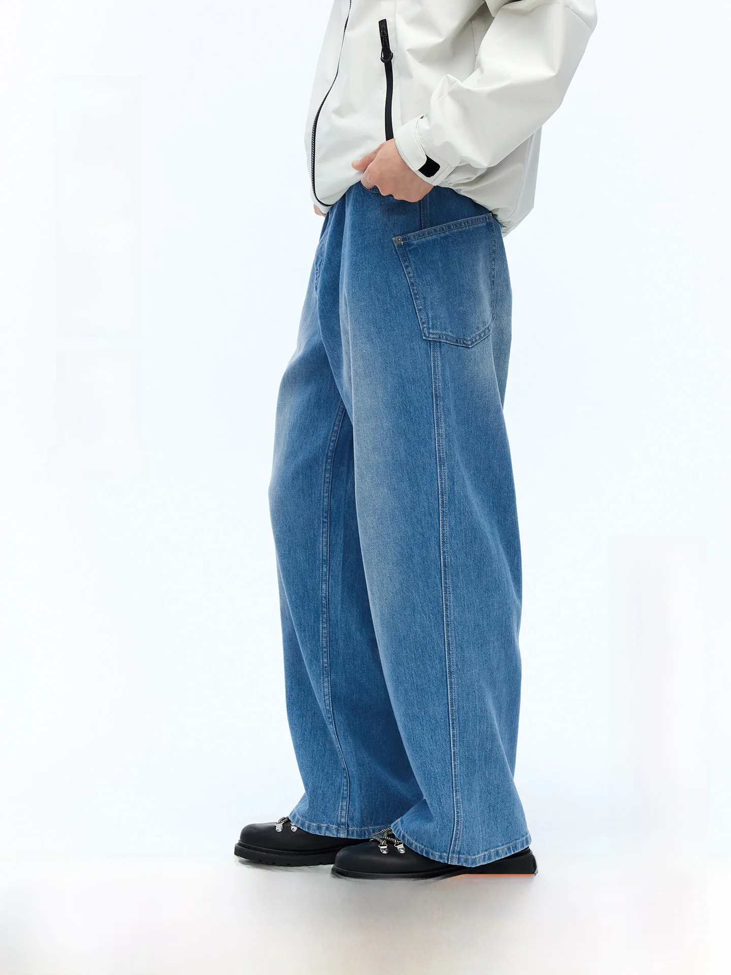 Washed Pure Cotton Loose Wide Leg Men's Jeans Blue Straight Leg Pants Black Spring Season Casual Comfortable Fit Denim Trousers
Washed Pure Cotton Loose Wide Leg Men's Jeans Blue Straight Leg Pants Black Spring Season Casual Comfortable Fit Denim Trousers
