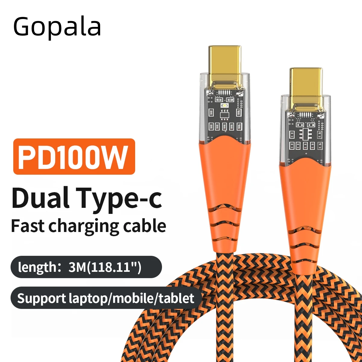 Gopala 100W USB C to USB C Cable (10-Pack 9.8ft) USBC Type-C Charge Cord 5A Fast Charging Compatible with iPhone 16/15 Samsung
Gopala 100W USB C to USB C Cable (10-Pack 9.8ft) USBC Type-C Charge Cord 5A Fast Charging Compatible with iPhone 16/15 Samsung