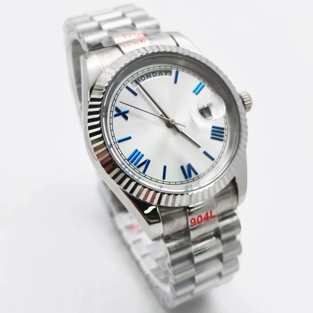 39mm 8285 Men's Automatic Watch, Double Calendar, 316L Stainless Steel Sapphire Glass Waterproof Custom Logo
39mm 8285 Men's Automatic Watch, Double Calendar, 316L Stainless Steel Sapphire Glass Waterproof Custom Logo