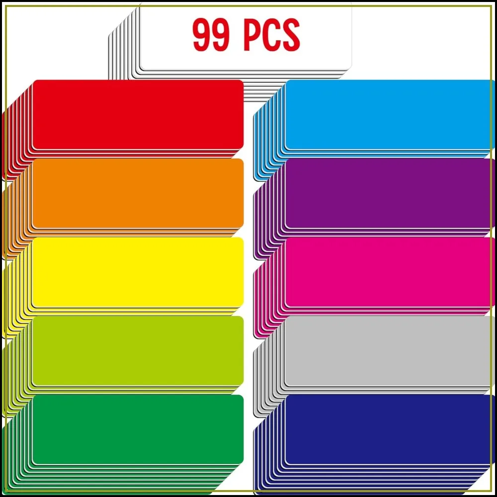 99 PCS Magnetic Name Tag Labels, 11 Colors Dry Erase Reusable Stickers for Whiteboards, Locker, Fridge, School, Office, Home (1" x 3")
99 PCS Magnetic Name Tag Labels, 11 Colors Dry Erase Reusable Stickers for Whiteboards, Locker, Fridge, School, Office, Home (1" x 3")