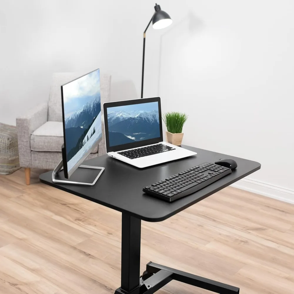 Mobile 32 inch Sit Stand Laptop Cart, Height Adjustable Rolling Podium, Locking Wheels, Black
Mobile 32 inch Sit Stand Laptop Cart, Height Adjustable Rolling Podium, Locking Wheels, Black