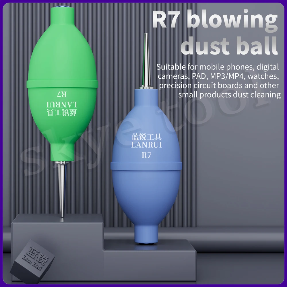 LANRUI R7 2-in-1 Phone Repair Dust Cleaner Air Blower Ball and Cleaning Pen Set for PCB PC Keyboard and Camera Lens Cleaning
LANRUI R7 2-in-1 Phone Repair Dust Cleaner Air Blower Ball and Cleaning Pen Set for PCB PC Keyboard and Camera Lens Cleaning