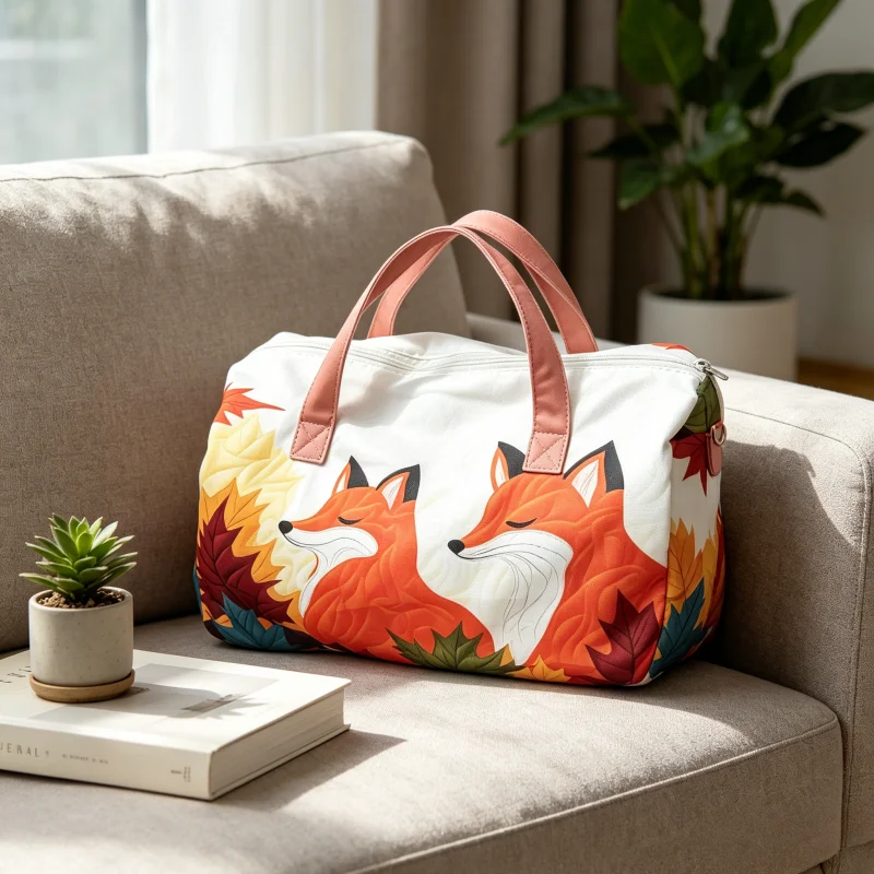 2Pcs Autumn Fox Travel Bag, Large Duffel Tote with Random Makeup Bag, Sturdy Handle Overnight Weekend Bag
2Pcs Autumn Fox Travel Bag, Large Duffel Tote with Random Makeup Bag, Sturdy Handle Overnight Weekend Bag