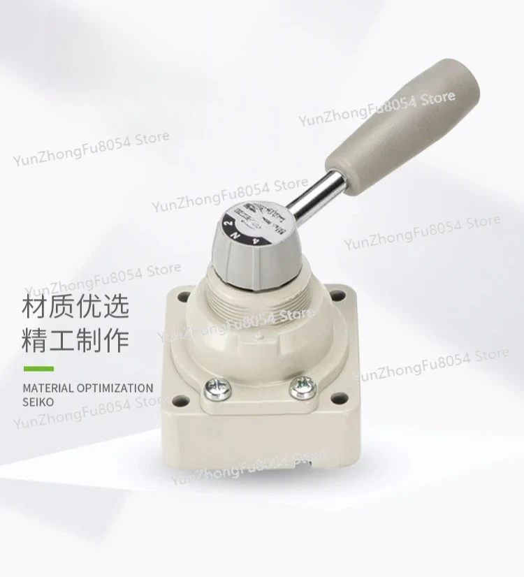 VH200-02 Pneumatic Three Position Four Way Directional Manual Valve Control Valve Manual Rotary Plate Valve VH201/VH202-02 
VH200-02 Pneumatic Three Position Four Way Directional Manual Valve Control Valve Manual Rotary Plate Valve VH201/VH202-02