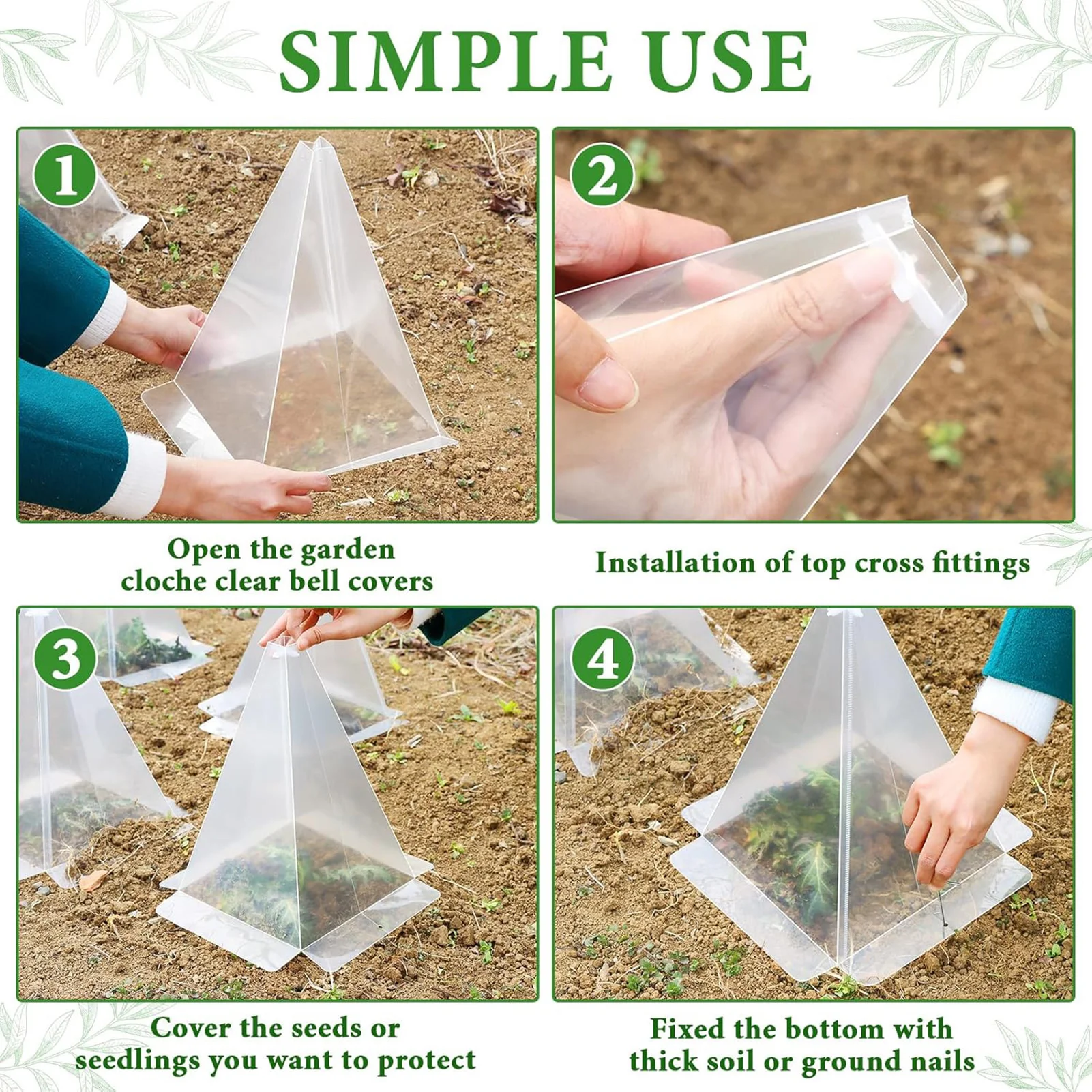 Outdoor Cone Greenhouse Grow Cover Easy to Use Grow Cover with Cross Fittings Suitable for Succulents Green Plants
Outdoor Cone Greenhouse Grow Cover Easy to Use Grow Cover with Cross Fittings Suitable for Succulents Green Plants