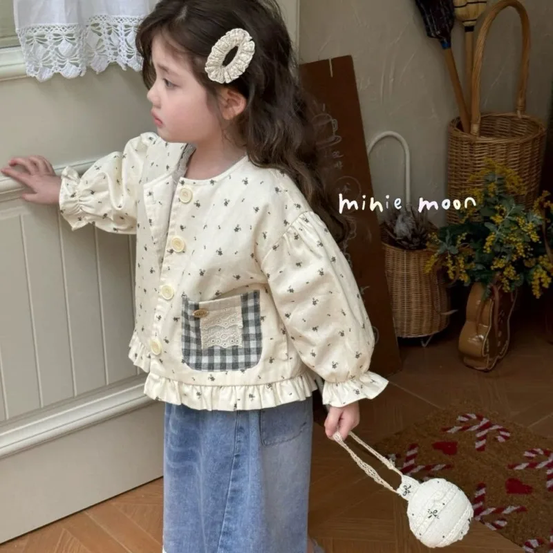 Children's Clothing 2025 Spring New Style Baby Girls' Korean Version Cotton Sweet Floral Plaid Pocket Stylish Jacket
Children's Clothing 2025 Spring New Style Baby Girls' Korean Version Cotton Sweet Floral Plaid Pocket Stylish Jacket