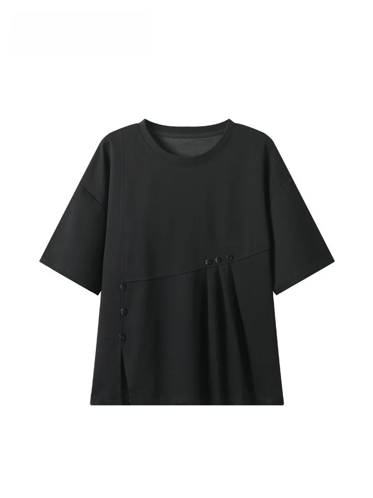Casual Short Sleeve T-Shirt Women plus Size Summer New Style Fashion Loose Fit Regular Length round Neck Polyester Fiber
Casual Short Sleeve T-Shirt Women plus Size Summer New Style Fashion Loose Fit Regular Length round Neck Polyester Fiber