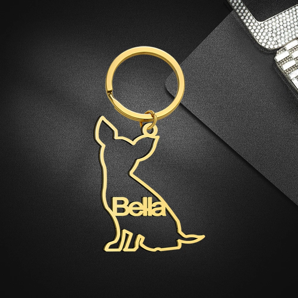 Custom Name Keychain Cute Dog Pendant Personalized Stainless Steel Jewelry Customized Car Key Chain New Year Gifts
Custom Name Keychain Cute Dog Pendant Personalized Stainless Steel Jewelry Customized Car Key Chain New Year Gifts