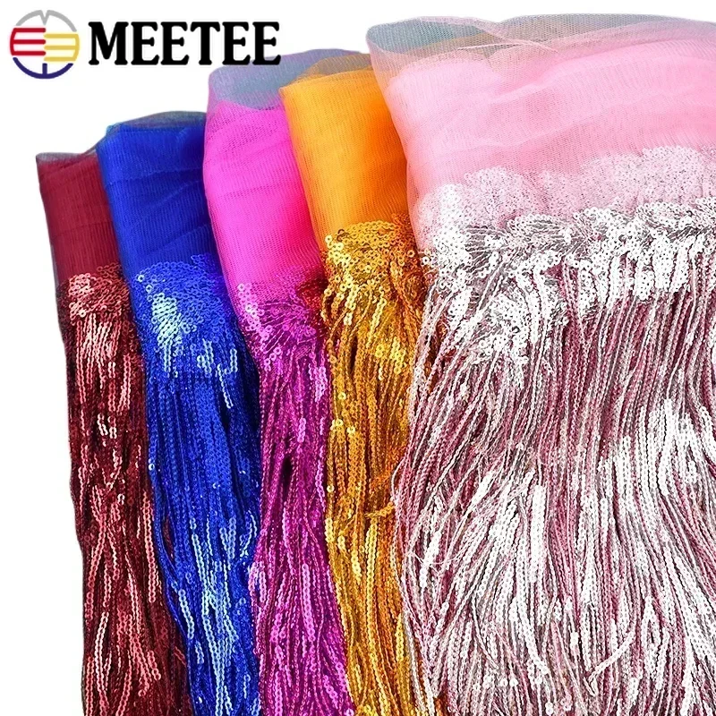 Meetee 1-10Yards 18cm Sequin Fringe Trim Tassel Glitter Lace Fringes for Dance Clothes Dresses Decorative DIY Sewing Accessories
Meetee 1-10Yards 18cm Sequin Fringe Trim Tassel Glitter Lace Fringes for Dance Clothes Dresses Decorative DIY Sewing Accessories
