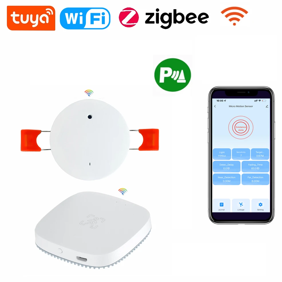 Wi-Fi ZigBee MmWave умный датчик присутствия человека статический датчик PIR датчик движения с яркостью индикатор расстояния через Tuya Smart Life
Wi-Fi ZigBee MmWave умный датчик присутствия человека статический датчик PIR датчик движения с яркостью индикатор расстояния через Tuya Smart Life