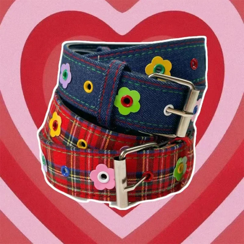 Red Y2k Girl Belt Fashion Personality Blue Plaid Design Pin Buckle Girdle Hip-hop Trend Cloth Waistband for Women
Red Y2k Girl Belt Fashion Personality Blue Plaid Design Pin Buckle Girdle Hip-hop Trend Cloth Waistband for Women