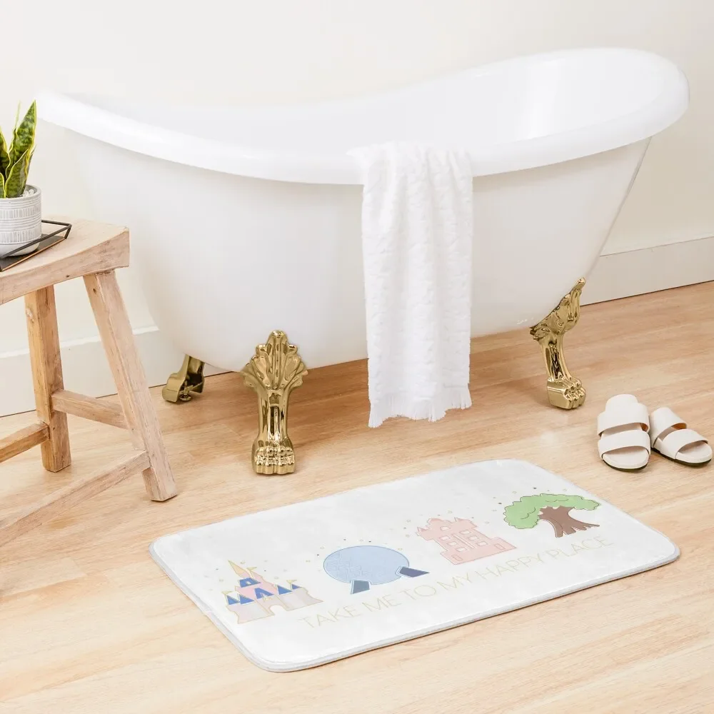 Take Me to My Happy Place - Four Magic Kingdoms Bath Mat Kitchen Carpet Slip-Resistant Bathroom Floors Mat
Take Me to My Happy Place - Four Magic Kingdoms Bath Mat Kitchen Carpet Slip-Resistant Bathroom Floors Mat