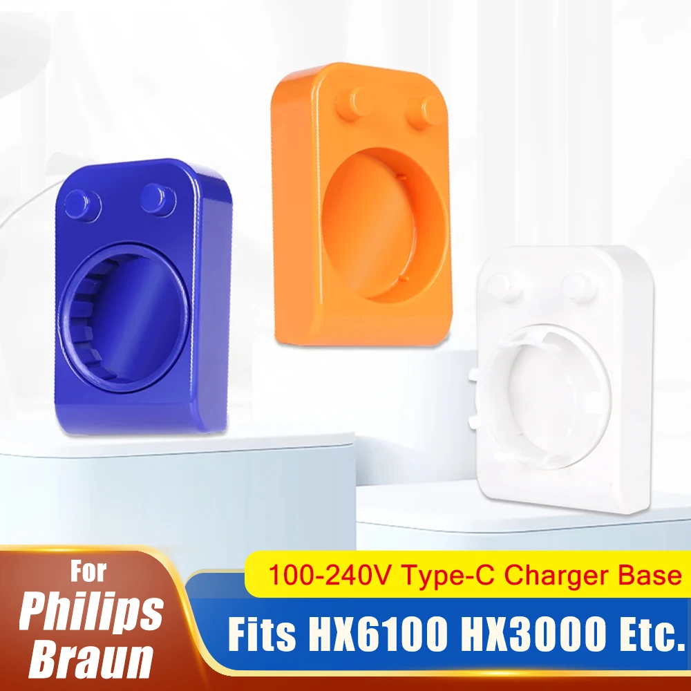 Type-C Charger Base for Philips & Braun Toothbrush, 100-240V Induction Charging Dock, 5V Safe Output for Global Travel Light
Type-C Charger Base for Philips & Braun Toothbrush, 100-240V Induction Charging Dock, 5V Safe Output for Global Travel Light
