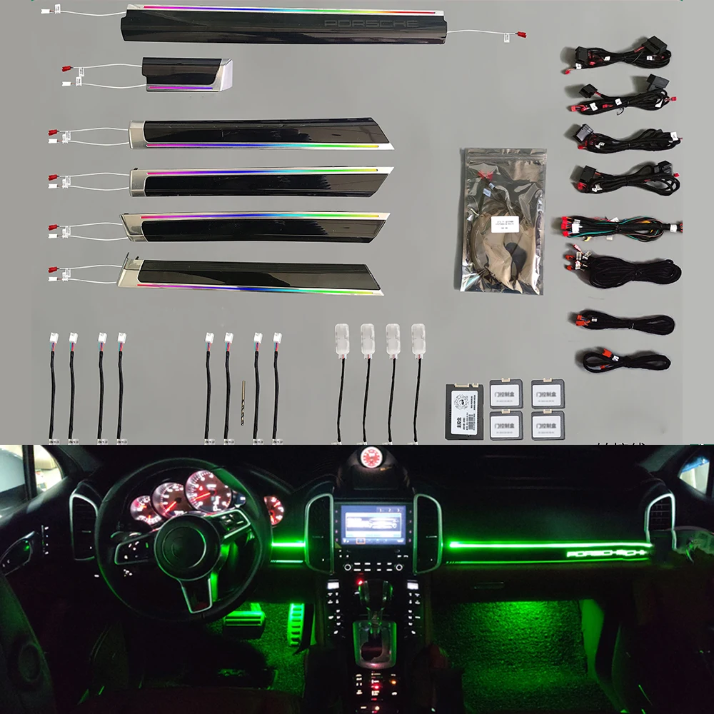 LED Ambient Light For Porsche Cayenne 2010-2017 Replacement Door Atmosphere Lamp Car LCD Panel Screen Control With Saddle Lamp
LED Ambient Light For Porsche Cayenne 2010-2017 Replacement Door Atmosphere Lamp Car LCD Panel Screen Control With Saddle Lamp