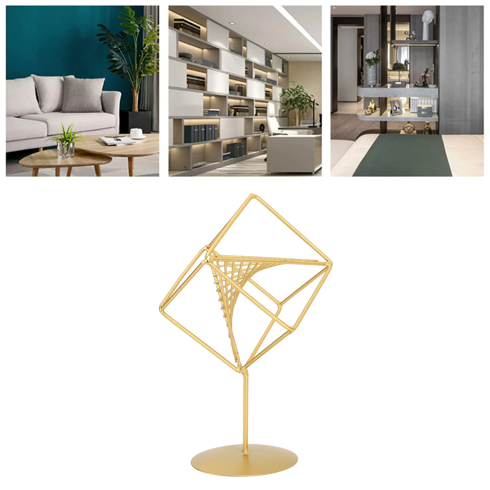 Gold Geometric Table Decor Compact Exquisite 3D Metal Geometric Sculpture Artistic Elegant Easy To Clean for Office
Gold Geometric Table Decor Compact Exquisite 3D Metal Geometric Sculpture Artistic Elegant Easy To Clean for Office