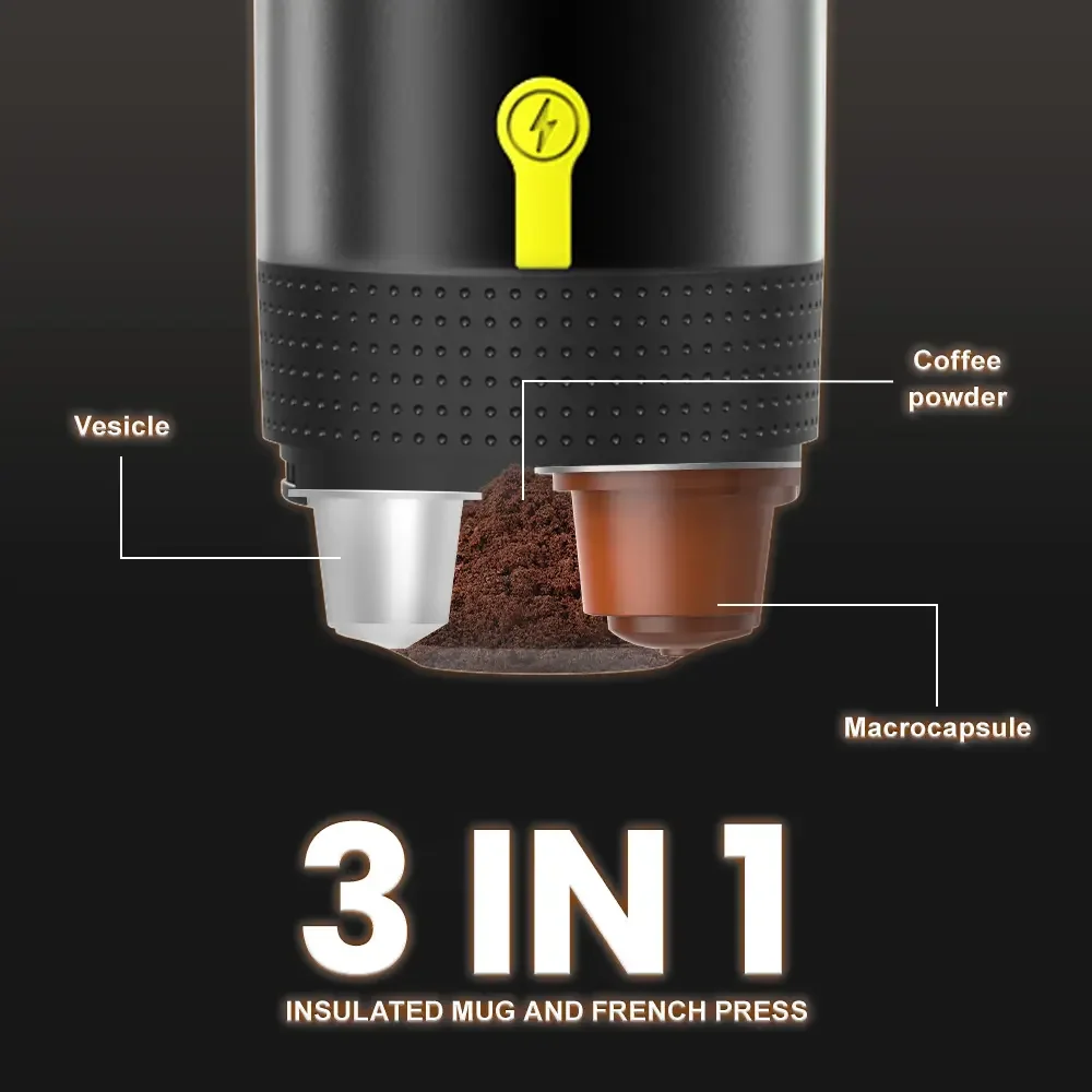 Espresso Handheld 20 Bars Capsule Coffee Machine 3 in 1 Portable Mini Coffee Cold Hot Brewing Cafe Machine
Espresso Handheld 20 Bars Capsule Coffee Machine 3 in 1 Portable Mini Coffee Cold Hot Brewing Cafe Machine