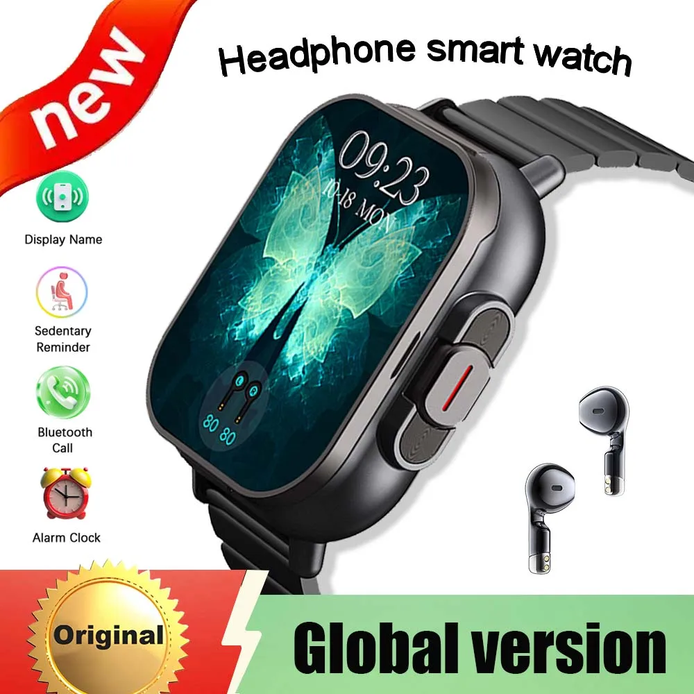 Men TWS 2in 1 Smart Watch with Headphones Sports Watch BT Headset Call Watch Men Health Monitor Women Smartwatches NFC Earbuds
Men TWS 2in 1 Smart Watch with Headphones Sports Watch BT Headset Call Watch Men Health Monitor Women Smartwatches NFC Earbuds