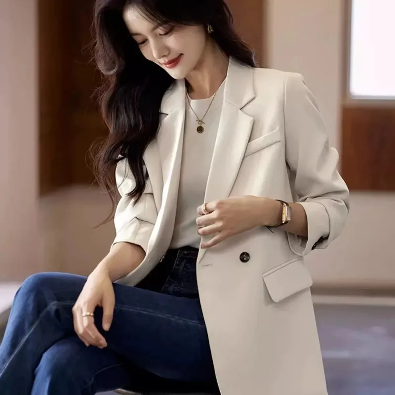 Блейзер, женская одежда, свободный повседневный кардиган с боковыми разрезами и пуговицами, модное пальто для поездок на работу, топ
Блейзер, женская одежда, свободный повседневный кардиган с боковыми разрезами и пуговицами, модное пальто для поездок на работу, топ