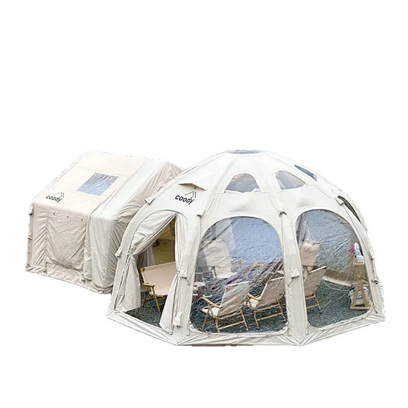 Inflatable tent outdoor camping spherical panoramic transparent starry sky tent large space cotton tent
Inflatable tent outdoor camping spherical panoramic transparent starry sky tent large space cotton tent