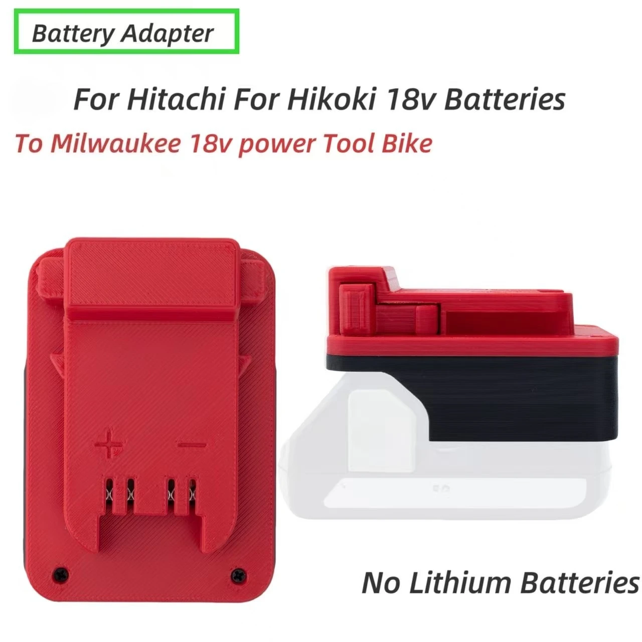 Converter Battery Adapter For Hitachi For Hikoki 18v Convert To Milwaukee 18v Series Tools (Without Battery& Tool )
Converter Battery Adapter For Hitachi For Hikoki 18v Convert To Milwaukee 18v Series Tools (Without Battery& Tool )